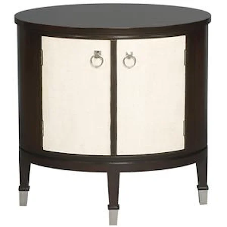 Maclaine Oval End Table with 2 Doors